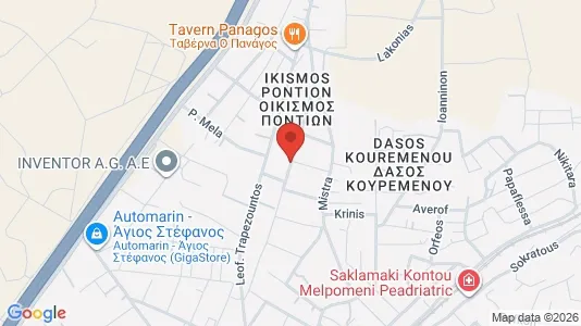 Apartments for rent i Dionysos - kort over placeringen