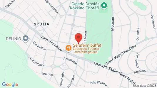Apartments for rent i Dionysos - kort over placeringen