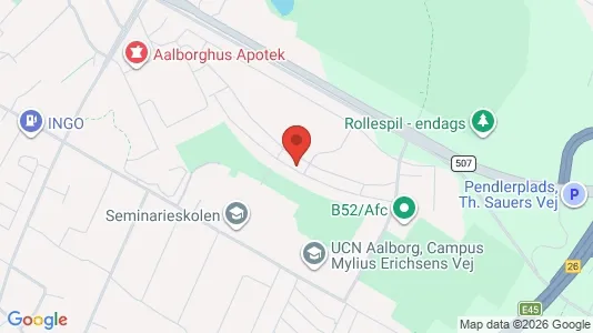 Apartments for rent i Aalborg SØ - kort over placeringen