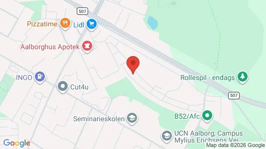 Apartments for rent i Aalborg SØ - kort over placeringen
