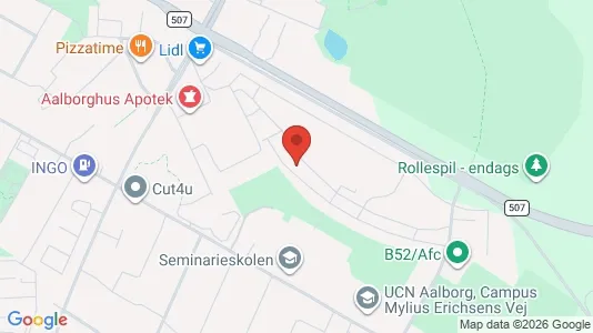 Apartments for rent i Aalborg SØ - kort over placeringen