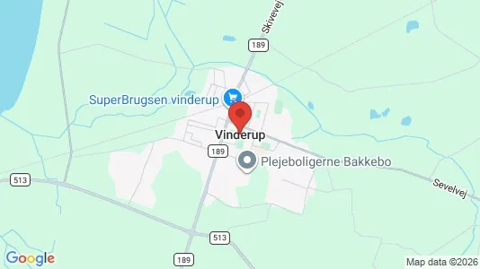 Houses for rent i Vinderup - kort over placeringen