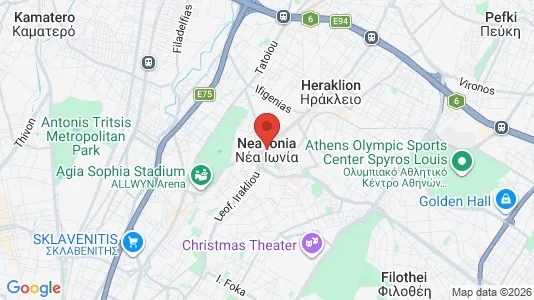Apartments for rent i Nea Ionia - kort over placeringen