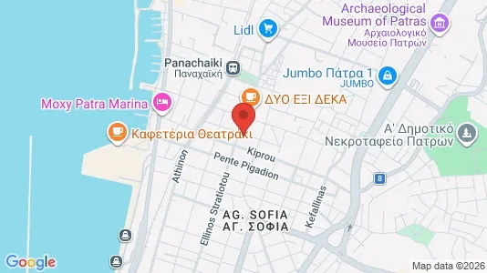 Apartments for rent i Patras - kort over placeringen