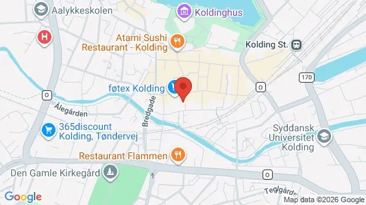 Apartments for rent i Kolding - kort over placeringen