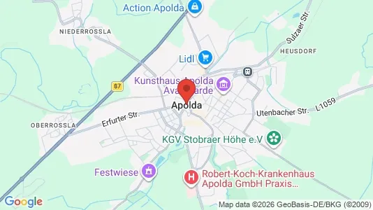 Houses for rent i Weimarer Land - kort over placeringen