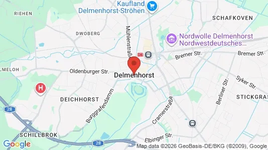 Houses for rent i Delmenhorst - kort over placeringen