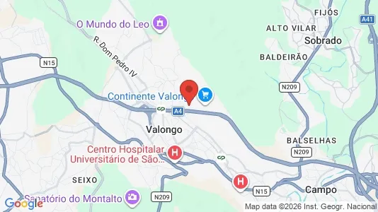 Apartments for rent i Valongo - kort over placeringen