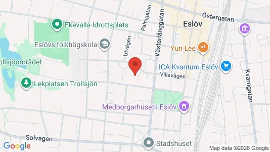Apartments for rent i Eslöv - kort over placeringen