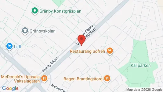 Apartments for rent i Uppsala - kort over placeringen