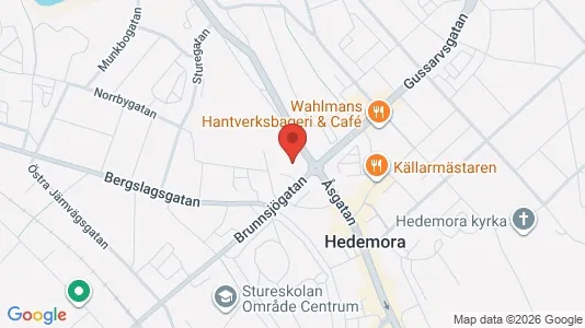 Apartments for rent i Hedemora - kort over placeringen