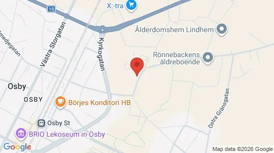 Apartments for rent i Osby - kort over placeringen