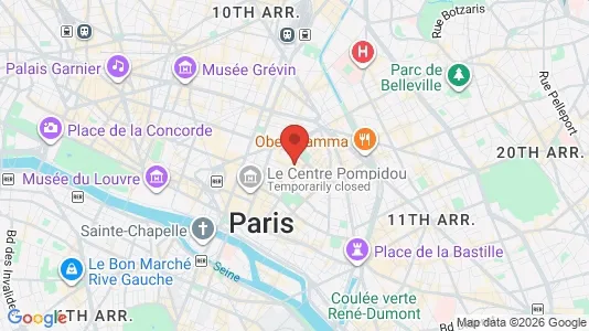 Apartments for rent i Paris 3ème arrondissement - Marais - kort over placeringen