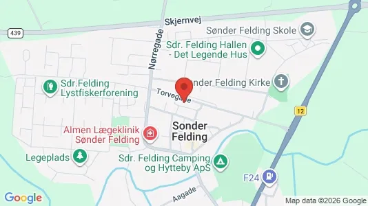 Apartments for rent i Sønder Felding - kort over placeringen
