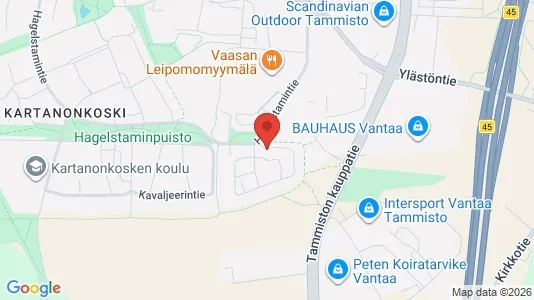 Apartments for rent i Vantaa - kort over placeringen