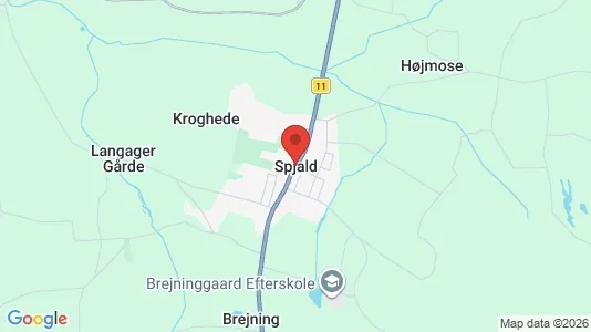 Houses for rent i Spjald - kort over placeringen