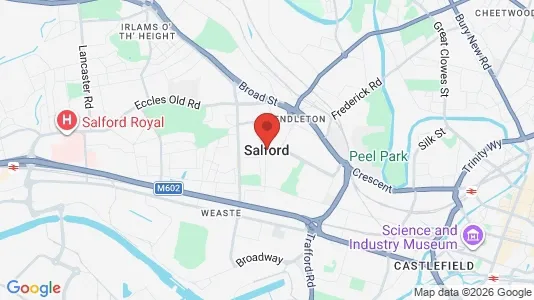 Apartments for rent i Salford - Lancashire - kort over placeringen