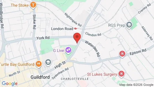 Apartments for rent i Guildford - Surrey - kort over placeringen
