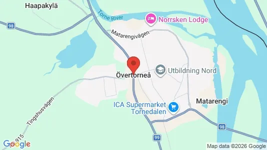 Houses for rent i Övertorneå - kort over placeringen
