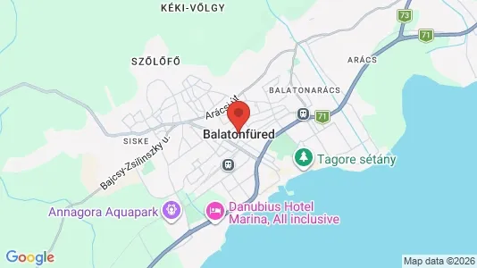Apartments for rent in Balatonfüredi - Photo from Google Street View