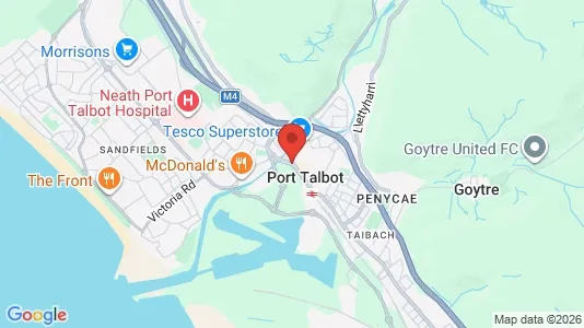 Houses for rent i Port Talbot - West Glamorgan - kort over placeringen