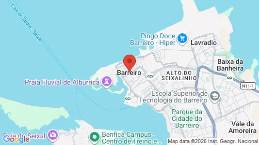 Apartments for rent i Barreiro - kort over placeringen