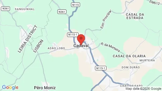 Apartments for rent i Cadaval - kort over placeringen