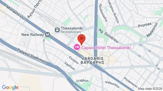 Apartments for rent i Thessaloniki - kort over placeringen