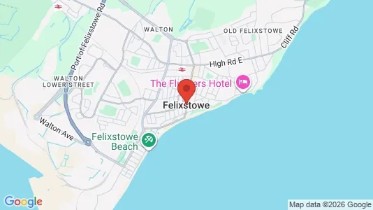 Apartments for rent i Felixstowe - Suffolk - kort over placeringen
