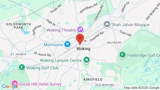 Apartments for rent in Woking - Surrey - Photo from Google Street View