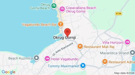 Apartments for rent i Okrug - kort over placeringen