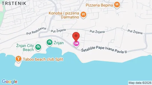 Apartments for rent i Split - kort over placeringen