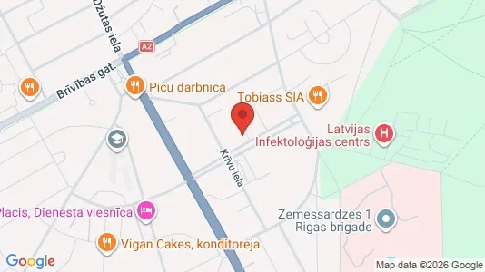 Apartments for rent i Riga Teika - kort over placeringen