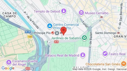 Apartments for rent i Madrid Moncloa-Aravaca - kort over placeringen