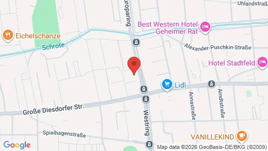 Apartments for rent i Magdeburg - kort over placeringen