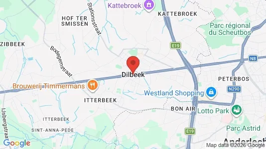 Apartments for rent i Dilbeek - kort over placeringen