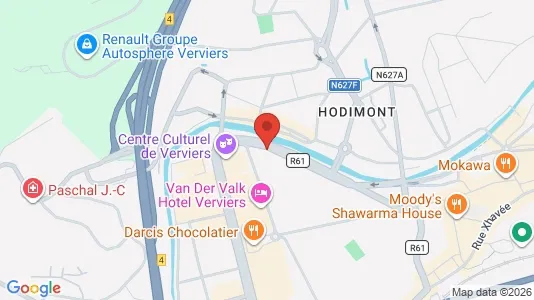 Apartments for rent i Verviers - kort over placeringen