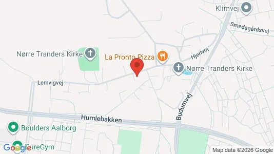 Rooms for rent i Aalborg Øst - kort over placeringen