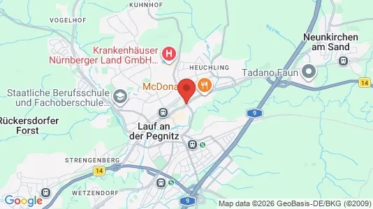 Apartments for rent i Nürnberger Land - kort over placeringen