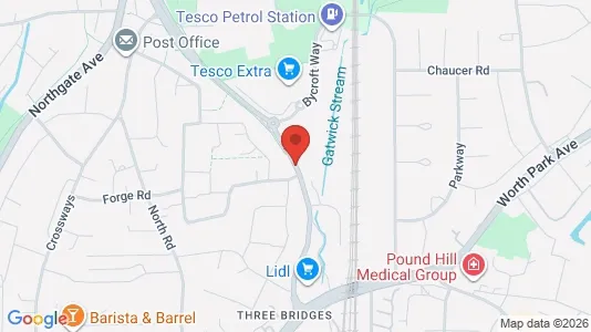Apartments for rent in Crawley - West Sussex - Photo from Google Street View