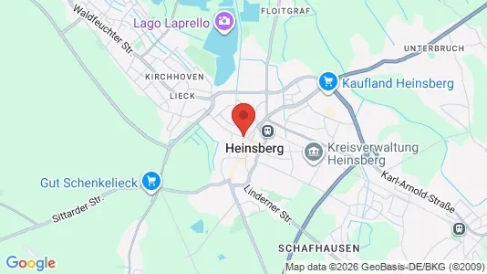 Apartments for rent i Heinsberg - kort over placeringen