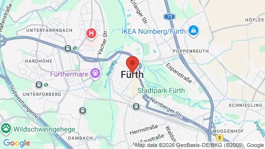 Houses for rent i Fürth - kort over placeringen