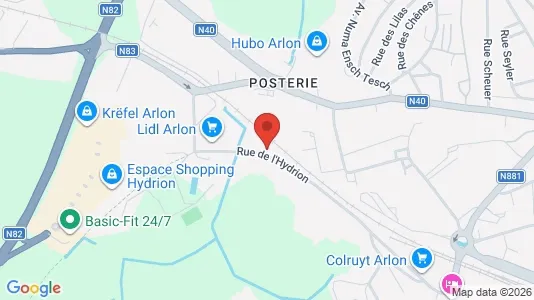 Apartments for rent i Aarlen - kort over placeringen