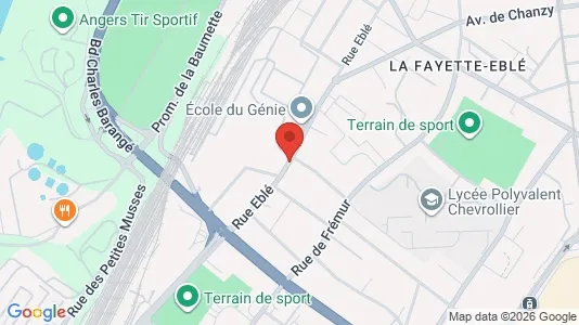 Apartments for rent i Angers - kort over placeringen