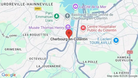 Apartments for rent in Cherbourg - Photo from Google Street View