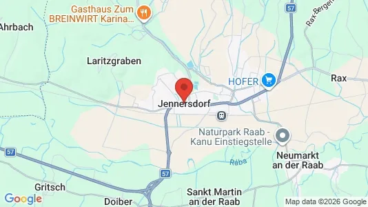 Apartments for rent i Jennersdorf - kort over placeringen