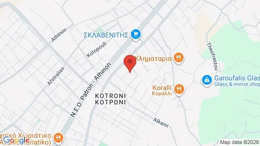 Apartments for rent i Patras - kort over placeringen