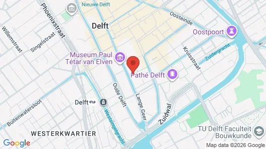 Apartments for rent i Delft - kort over placeringen
