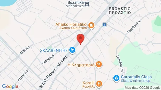 Apartments for rent i Patras - kort over placeringen