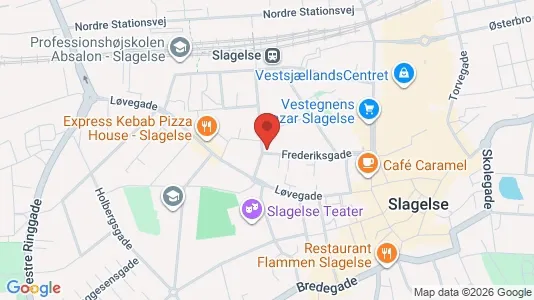 Apartments for rent i Slagelse - kort over placeringen